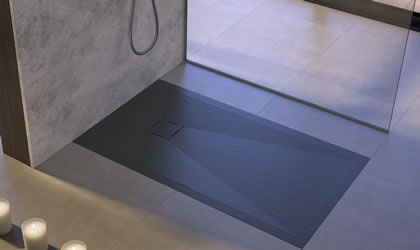 Gran cantidad de platos de ducha